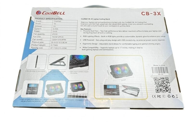 CoolBell CB-3X Laptop Cooling Stand - Image 2
